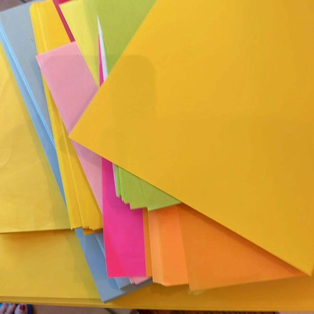 Multi color printer paper